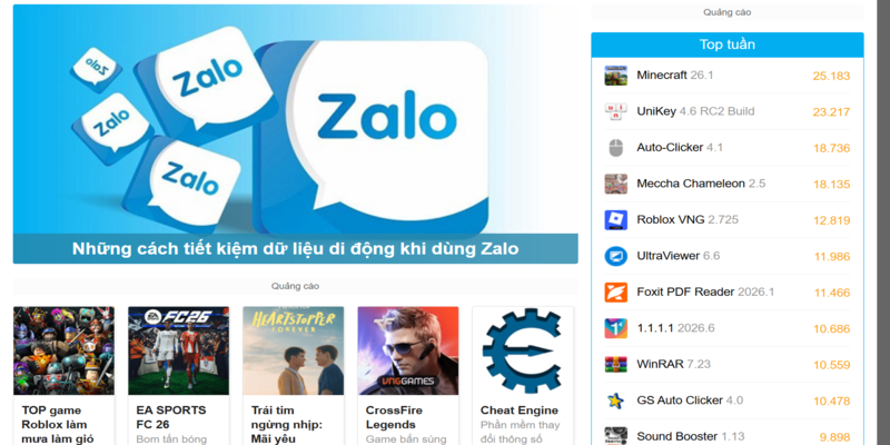 Web tải app uy tín miễn phí Download.com